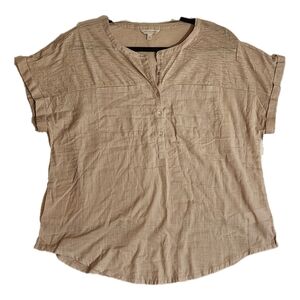 Lucky Brand Casual Tan Women's Top